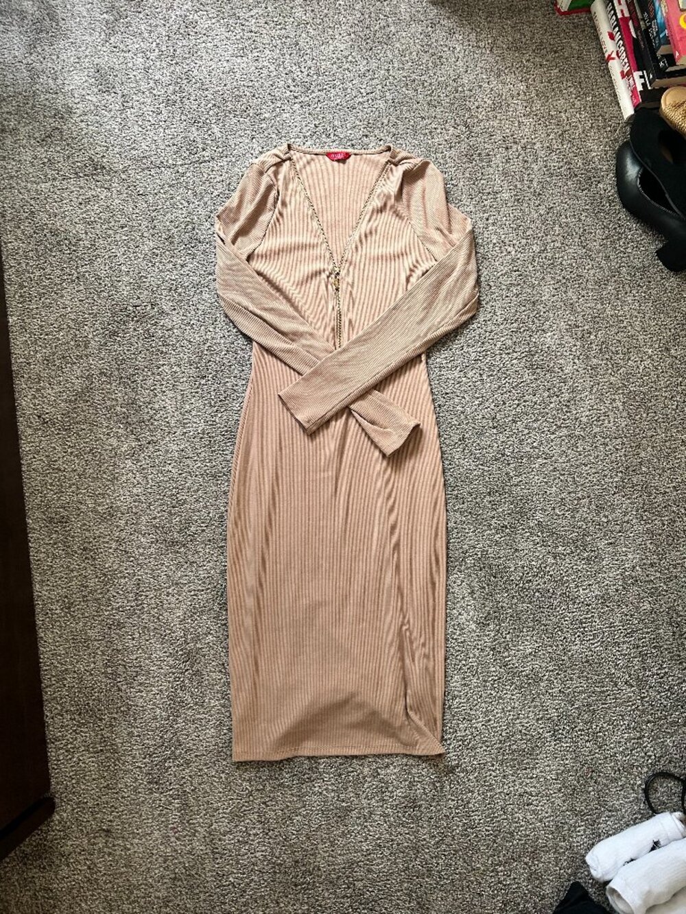 Guess - Beige Midi Dress